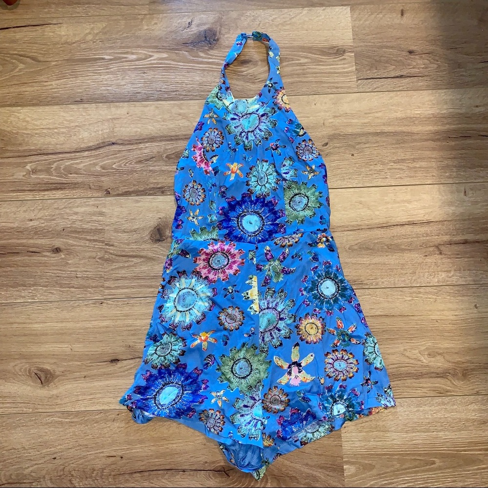 Floral Halter Romper Boho